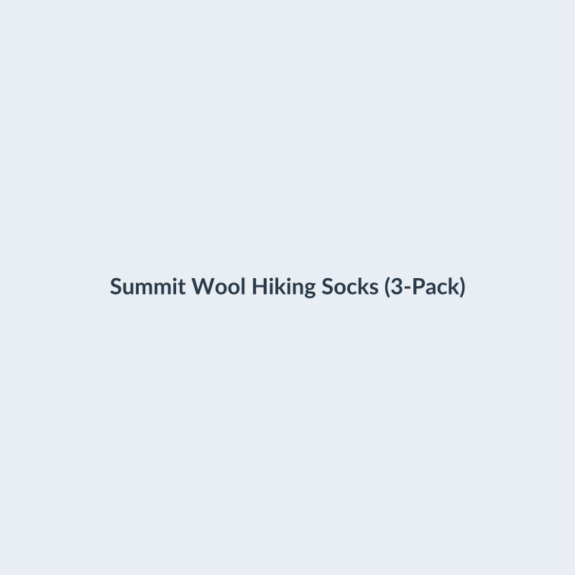 Summit Wool Hiking Socks (3-Pack)